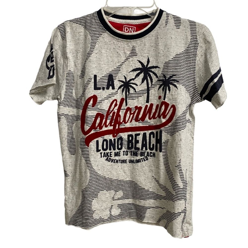 DNMX L.A. California Long Beach T-Shirt Kids Size 11-12 yrs Short Sleeve Surf